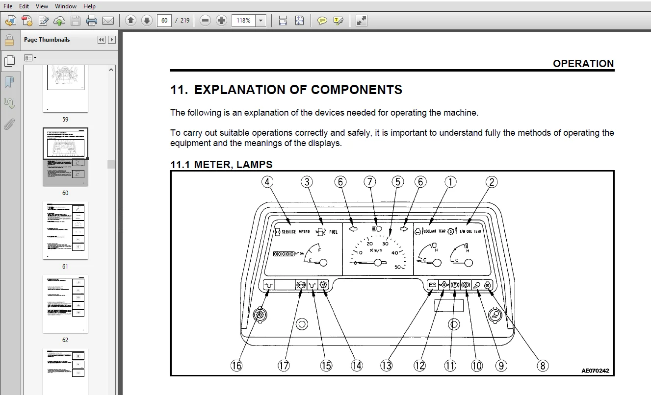 Komatsu WA120-3 WA120L-3 Wheel Loader Operation & Maintenance Manual - PDF Download - Image 4
