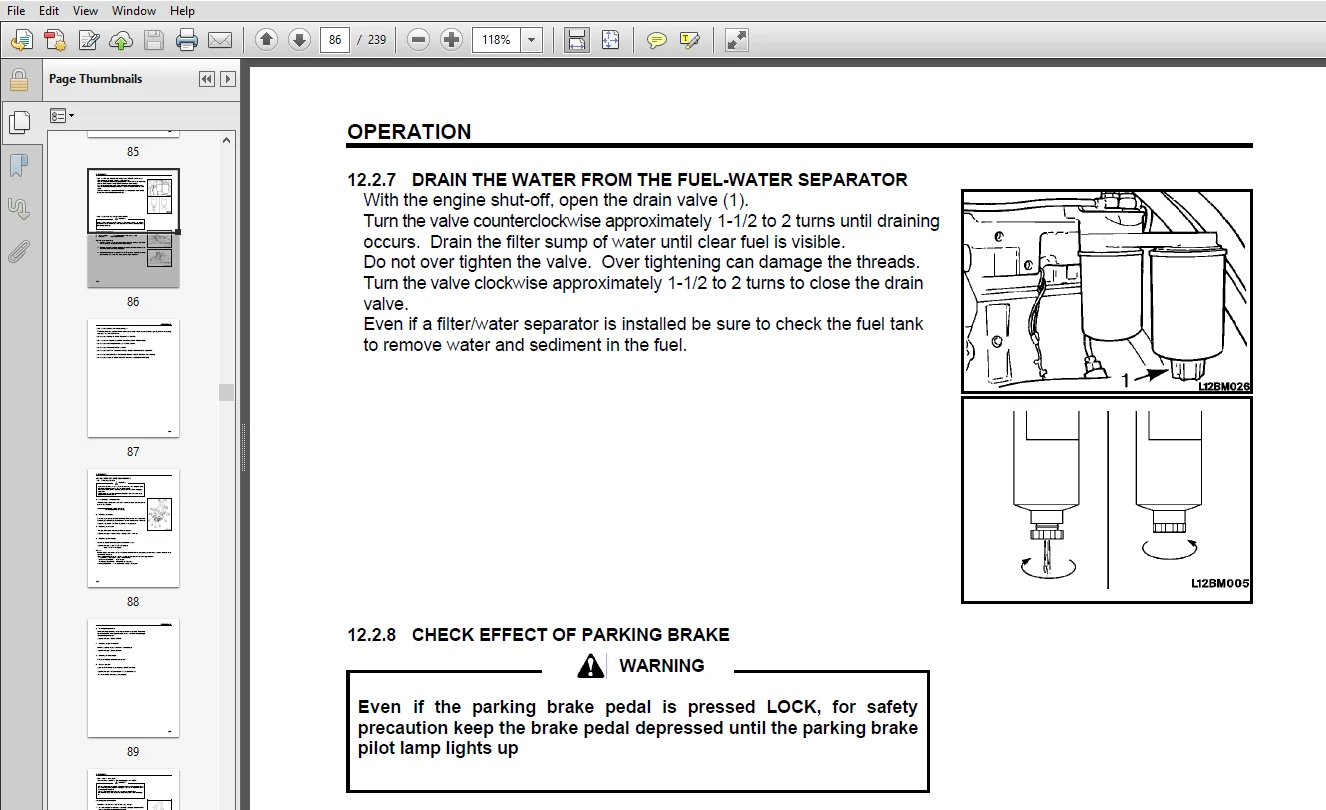 Komatsu WA180-3 PARALLEL TOOL CARRIER Operation & Maintenance Manual - PDF Download - Image 3