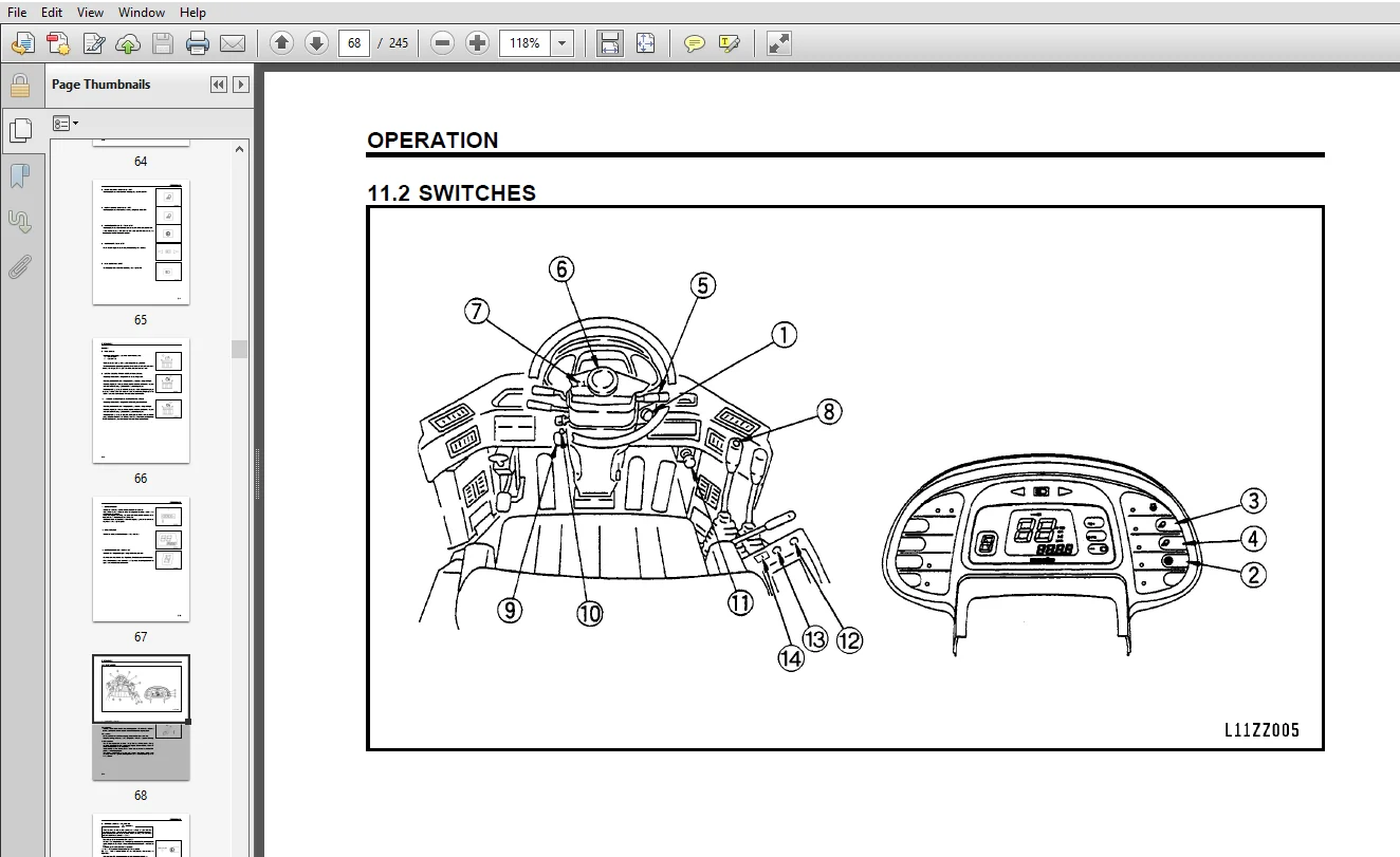 Komatsu WA250-3 PARALLEL TOOL CARRIER Operation & Maintenance Manual - PDF Download - Image 4