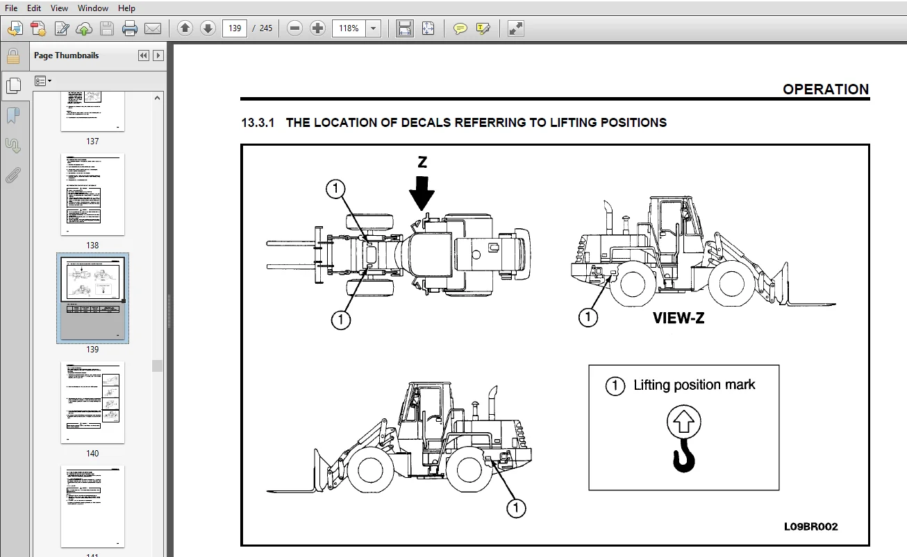 Komatsu WA250-3 PARALLEL TOOL CARRIER Operation & Maintenance Manual - PDF Download - Image 3