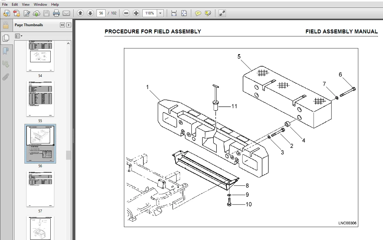 Komatsu WA800-3LC WHEEL LOADER Field Assembly Manual - PDF Download - Image 4