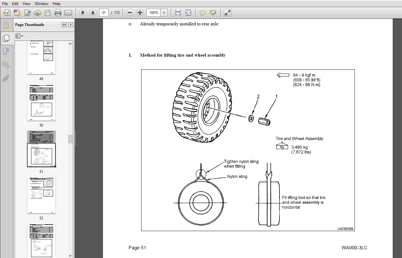 Komatsu WA900-3LC WHEEL LOADER Field Assembly Manual - PDF Download - Image 4