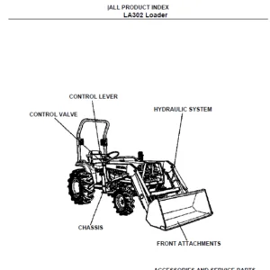 Kubota LA302  Loader Parts Catalogue Manual - PDF Download