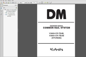 Kubota V3800-CR-TE4B, V3800-CR-TIE4B  Engine Common Rail System Diagnosis Manual - PDF DOWNLOAD