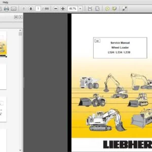Liebherr L524 L534 L538 Wheel Loader Service Repair Manual - PDF Download