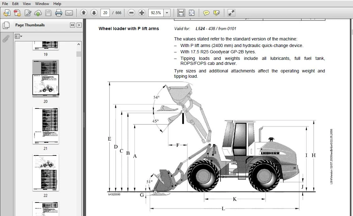 Liebherr L524 L534 L538 Wheel Loader Service Repair Manual - PDF Download - Image 3