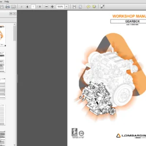 Lombardini GEARBOX Service Repair Manual - PDF Download