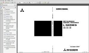 Mitsubishi L series Diesel Engines Service Manual - PDF DOWNLOAD