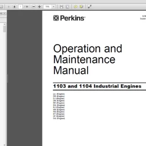 Perkins 1103 and 1104 Industrial Engines Operating and Maintenance Manual - PDF DOWNLOAD