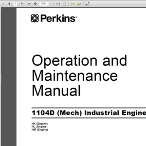 Perkins 1104D Mech Industrial Engine Systems Operation and Maintenance Manual - PDF DOWNLOAD
