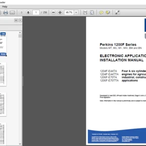 Perkins 1200F Models MT, MU, MV, MW, BM and BN Series ELECTRONIC APPLICATION & INSTALLATION MANUAL - PDF DOWNLOAD