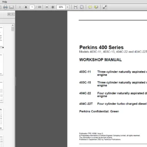 Perkins 400 Series Service Repair Manual - PDF Download