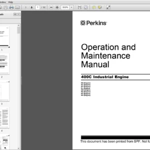 Perkins 400C Industrial Engines for JCB Operation Maintenance & Systems Operation Testing & Adjusting - PDF Download