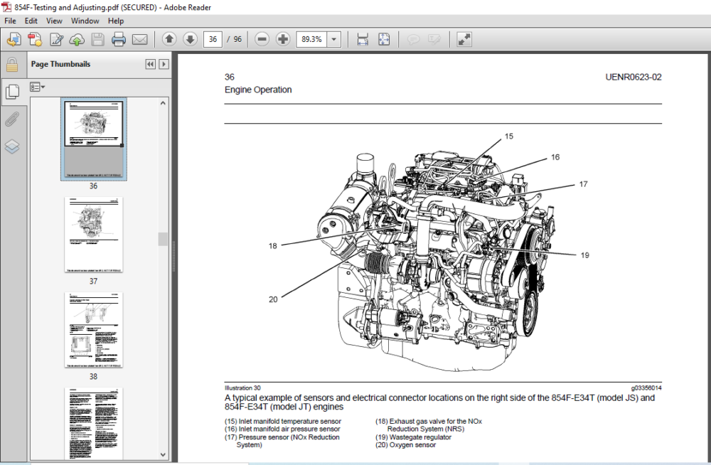 Perkins 854E-E34TA, 854F-E34T & 854F-E34TA Engine Systems Operation ...