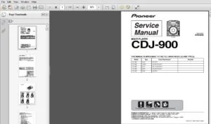 Pioneer CDJ-900 Service Manual & Repair Guide - PDF DOWNLOAD