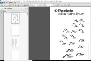 Poclain 60P 60CL 75P 75CL 90P 90CK 90CL 115P 115CL 160CK 220CL 220CK 300CK 400CK 600CK 1000CK Service Manual - PDF DOWNLOAD