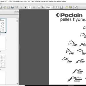 Poclain 60P 60CL 75P 75CL 90P 90CK 90CL 115P 115CL 160CK 220CL 220CK 300CK 400CK 600CK 1000CK Service Manual - PDF DOWNLOAD