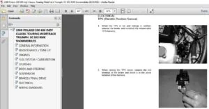 Polaris 500 600 Indy Classic Touring Widetrack Triumph XC SKS RMK Snowmobile Complete Service Manual - PDF DOWNLOAD