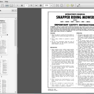 Snapper 2652 2652S 2681 2681S 3081 3081S Series 5 Riding Mower Shop Manual - PDF DOWNLOAD