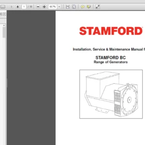 Stamford BC Range Generator Installation , Service , Maintenance Manual - PDF DOWNLOAD