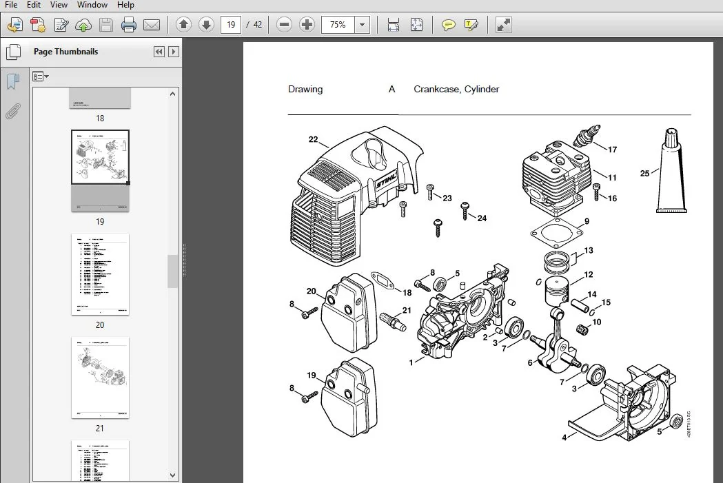 Stihl BT 120 BT 121  Parts Workshop Service Repair Manual - PDF DOWNLOAD - Image 3