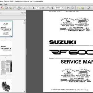 Suzuki RF600 RF 600 Repair Manual Service Maintenance Manual - PDF DOWNLOAD