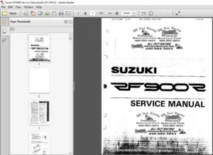 Suzuki Rf 900r Rf900r DIY Service Manual Repair Maintenance Manual - PDF DOWNLOAD