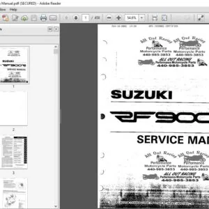 Suzuki Rf 900r Rf900r DIY Service Manual Repair Maintenance Manual - PDF DOWNLOAD