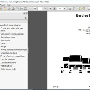Volvo FM, FH, NH12 Version2 Truck Wiring Diagram PDF Service Manual - PDF DOWNLOAD