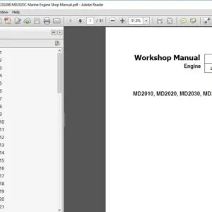 Volvo MD2020A MD2020B MD2020C Marine Engine Shop Manual - PDF DOWNLOAD