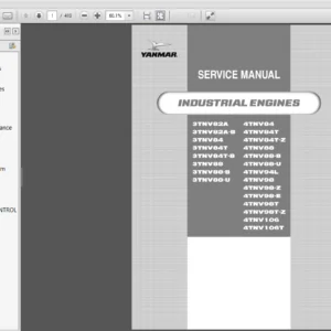 Yanmar 3TNV82A-4TNV106T Industrial Engines Service Manual - PDF DOWNLOAD