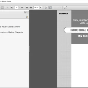 Yanmar TNV Series Industrial Engine Troubleshooting Manual - PDF DOWNLOAD