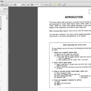 Yanmar diesel Engine Models L40AE, L48AE, L60AE, L70AE, L75AE, L90AE, L100AE Service Repair Manual - PDF Download