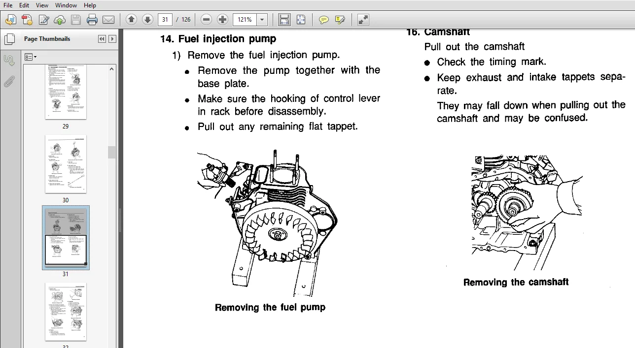 Yanmar diesel Engine Models L40AE, L48AE, L60AE, L70AE, L75AE, L90AE, L100AE Service Repair Manual - PDF Download - Image 4
