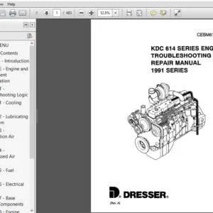 1991 KOMATSU  DRESSER KDC  614 SERIES ENGINE TROUBLESHOOTING AND SERVICE REPAIR MANUAL - PDF DOWNLOAD