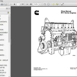 CUMMINS M11 SERIES ENGINES SERVICE REPAIR MANUAL - PDF DOWNLOAD