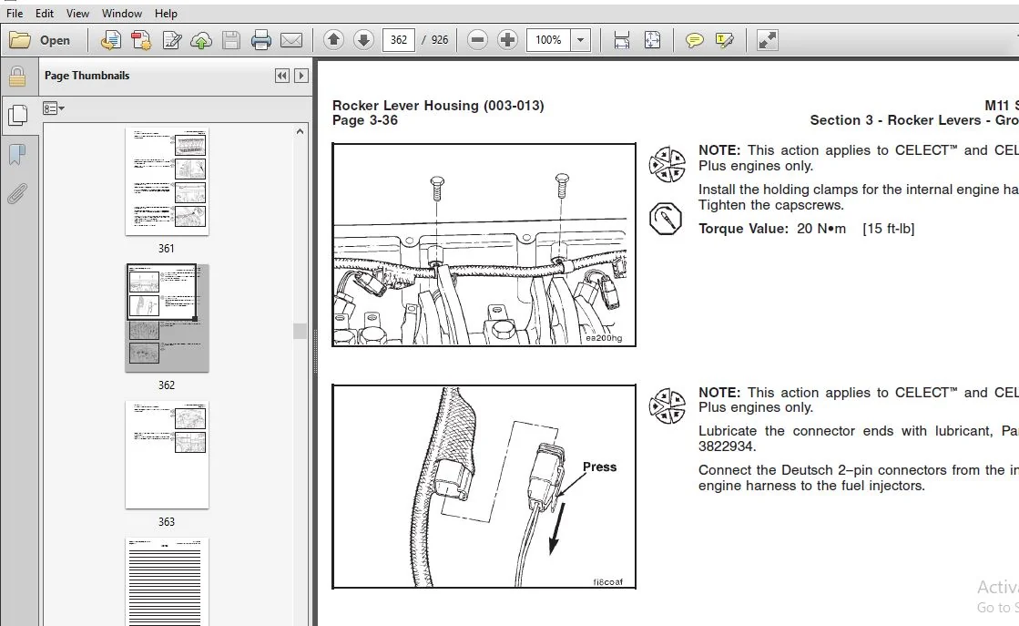 CUMMINS M11 Series Engines (STC, CELECT™, CELECT™ Plus Models) Troubleshooting and Repair Manual - PDF DOWNLOAD - Image 3
