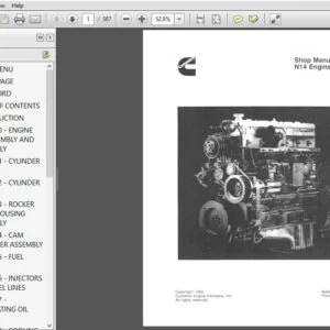 CUMMINS N14 ENGINE SERVICE REPAIR MANUAL- PDF DOWNLOAD