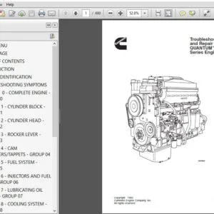 CUMMINS QUANTUM™ System K19 Series Engines Troubleshooting and Repair Manual - PDF DOWNLOAD