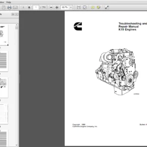 Cummins K19 Series Diesel Engine Troubleshooting and Repair Manual - PDF DOWNLOAD
