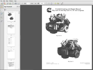 Cummins Repair Manual NT855 Engine Big Cam III and Big Cam IV - PDF DOWNLOAD