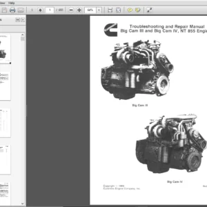 Cummins Repair Manual NT855 Engine Big Cam III and Big Cam IV - PDF DOWNLOAD