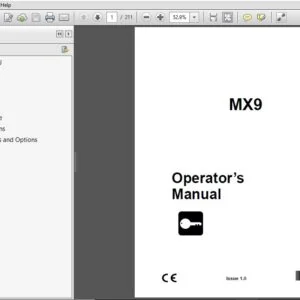 Ditch Witch MX9 Mini Excavator Operator’s Manual - PDF DOWNLOAD