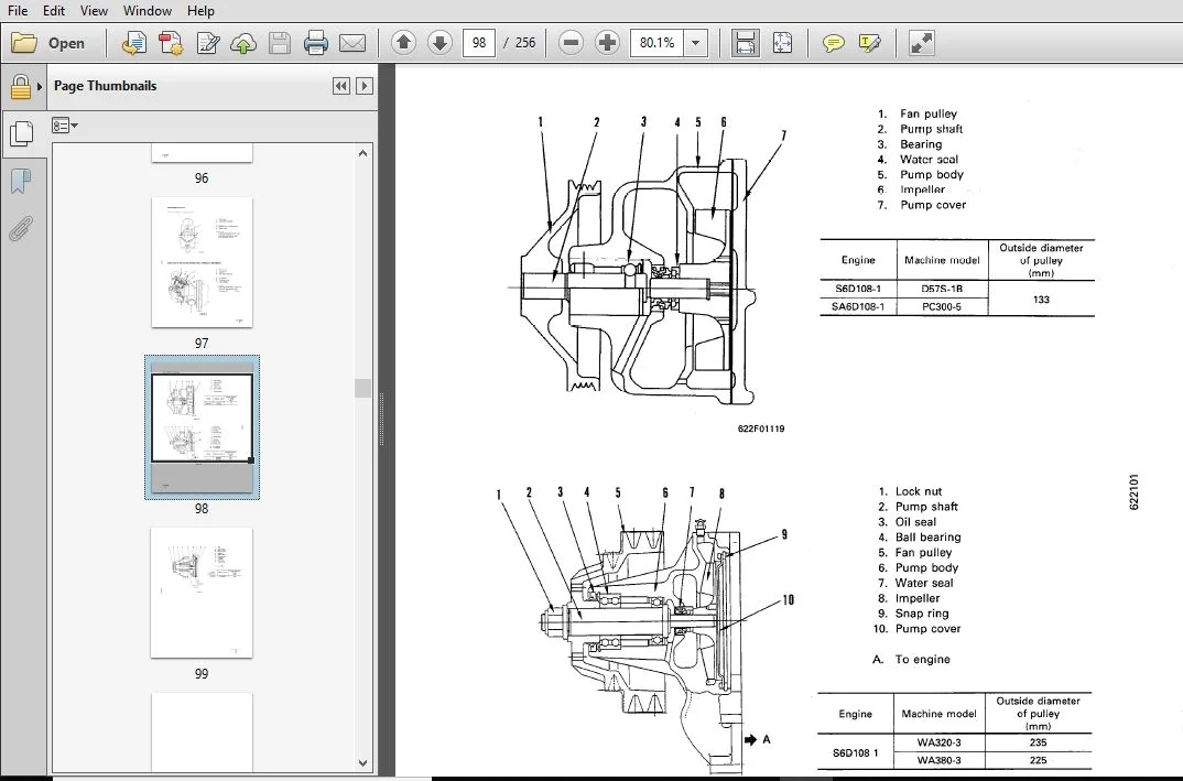 KOMATSU 108 SERIES DIESEL ENGINE SERVICE REPAIR MANUAL (SEBE62210103) KOMATSU 108 SERIES - PDF DOWNLOAD - Image 2