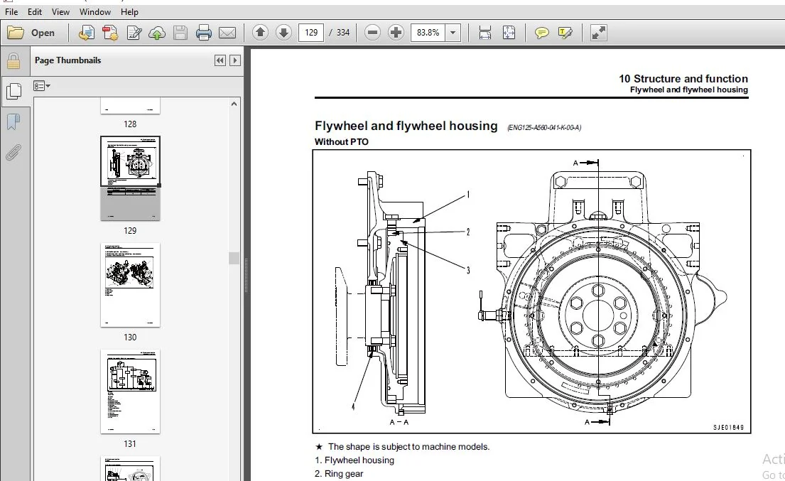KOMATSU 125E-6 SERIES ENGINE SERVICE REPAIR MANUAL (SEN05624-02) KOMATSU 125E-6 - PDF DOWNLOAD - Image 3