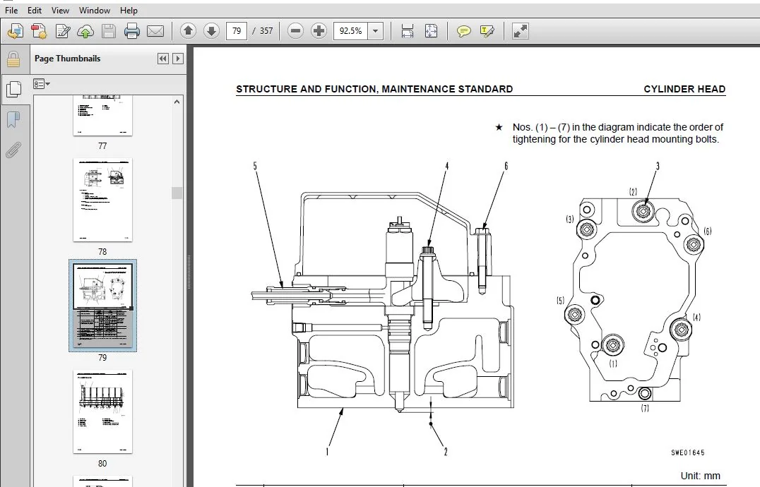 KOMATSU 140-3 SERIES DIESEL ENGINE SERVICE REPAIR MANUAL (SEBM022213) KOMATSU 140 3 SERIES - PDF DOWNLOAD - Image 4