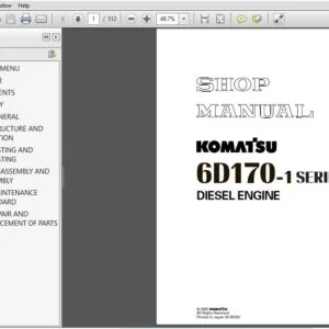 KOMATSU 6D170-1 SERIES DIESEL ENGINE SERVICE REPAIR MANUAL (SEBE6161A16) KOMATSU 6D170 1 - PDF DOWNLOAD