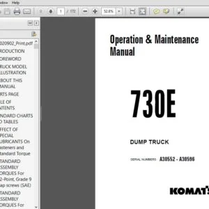 KOMATSU 730E DUMP TRUCK Operation & Maintenance Manual(SN:A30552 - A30596) KOMATSU 730E - PDF DOWNLOAD