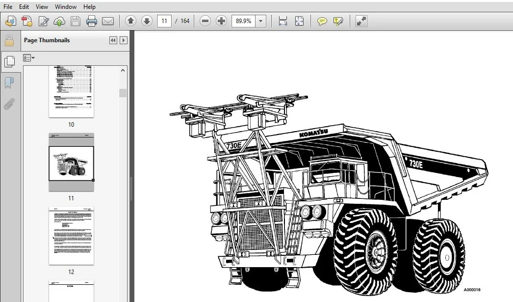 KOMATSU 730E DUMP TRUCK with TROLLEY ASSIST Operation & Maintenance Manual (SN:A30181 - A30211) - PDF DOWNLOAD - Image 4