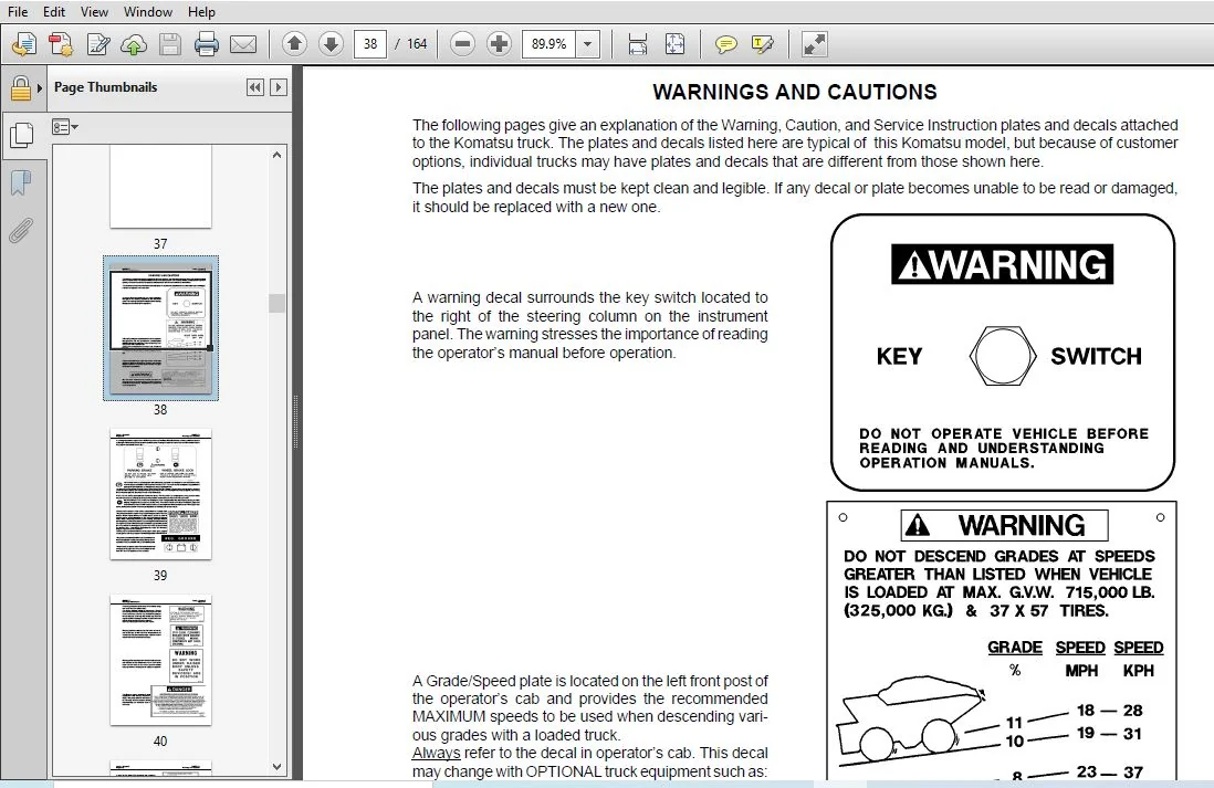 KOMATSU 730E DUMP TRUCK with TROLLEY ASSIST Operation & Maintenance Manual (SN:A30181 - A30211) - PDF DOWNLOAD - Image 3